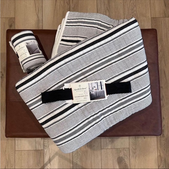 Twin - Textured Stripe Quilt - Hearth & Hand - Picture 1 of 1